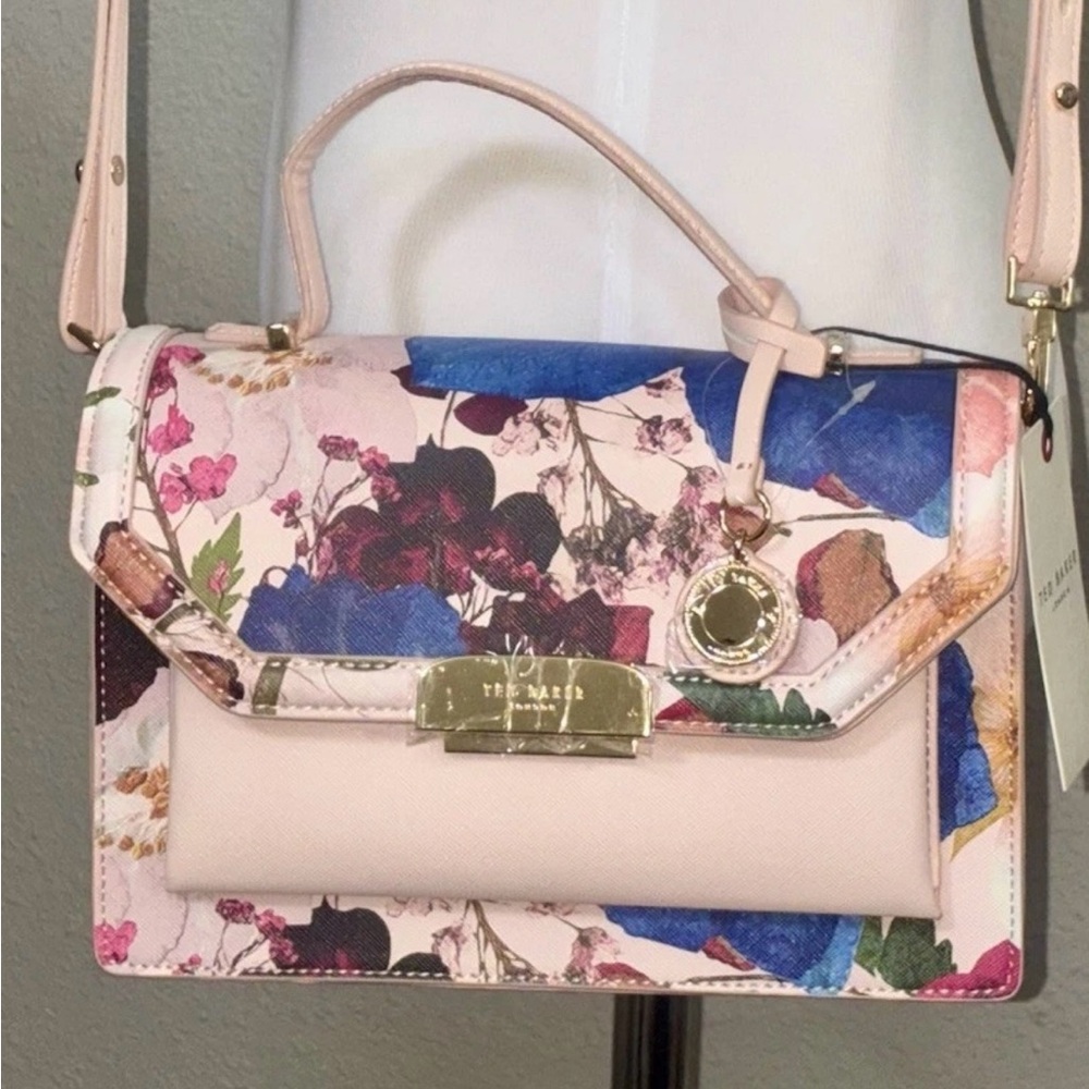 Ted Baker London Pink Floral Crossbody Bag NWT